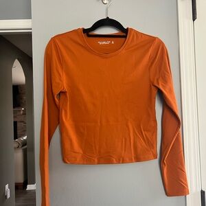 Abercrombie & Fitch Burnt Orange Long Sleeve Top